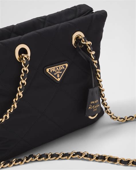 prada logo shoulder bag|Prada re nylon tote bag.